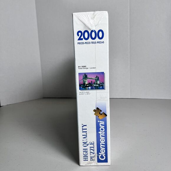 Clementoni 2000 Piece Jigsaw Puzzle London Tower Bridge Dusk Sunset NEW in Wrap - Picture 3 of 5